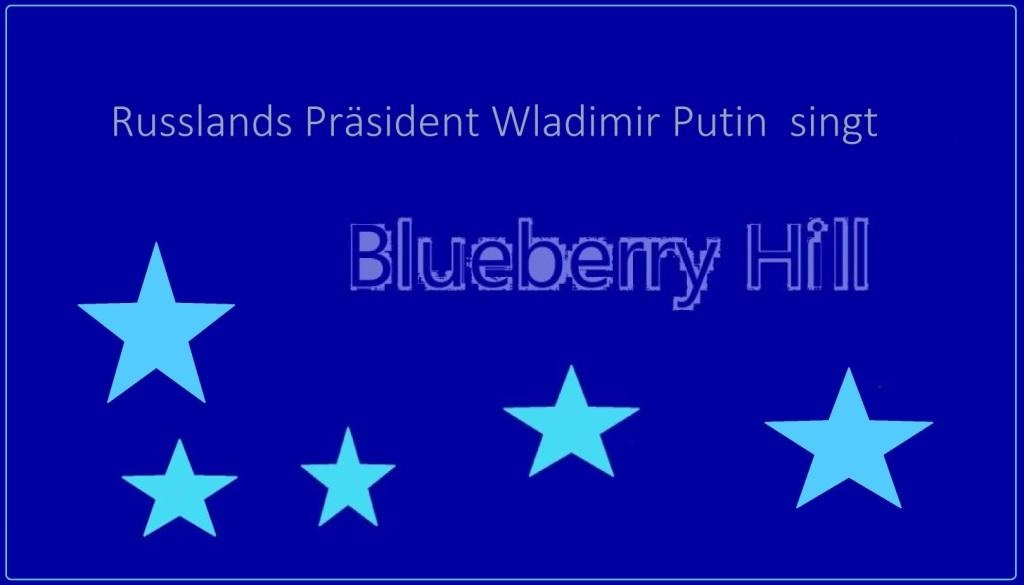 Russlands Präsident Wladimir Putin singt Blueberry Hill