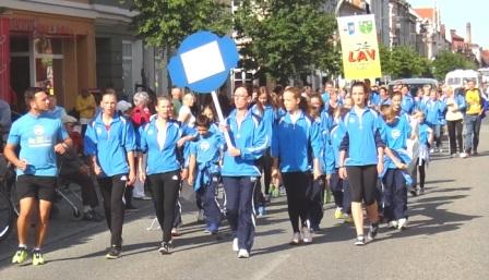 Bilder vom Festumzug aus Anlass des Jubilums 150 Jahre organisierter Sport in der Bernsteinstadt  Ribnitz-Damgarten am 24. August 2013 . Foto: Eckart Kreitlow