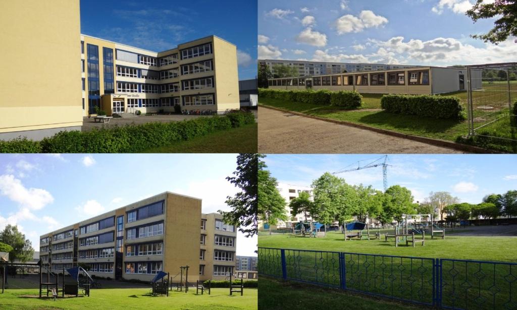 Aktuelle Bilder von der Bernsteinschule Ribnitz-Damgarten und vom Bauvorhaben Bildungscampus Ribnitz-Damgarten in unmittelbarer Nhe der Bernsteinschule in der Georg-Adolf-Demmler-Strae in Ribnitz-Damgarten  -  Fotos: Eckart Kreitlow 