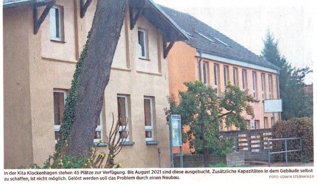 OZ-Beitrag vom 25.09.2019 - Ostsee-Zeitung Ribnitz-Damgarten - Mittwoch, 25.09.2019 | Seite 9 - Kita-Standort Klockenhagen ist nicht gefhrdet 