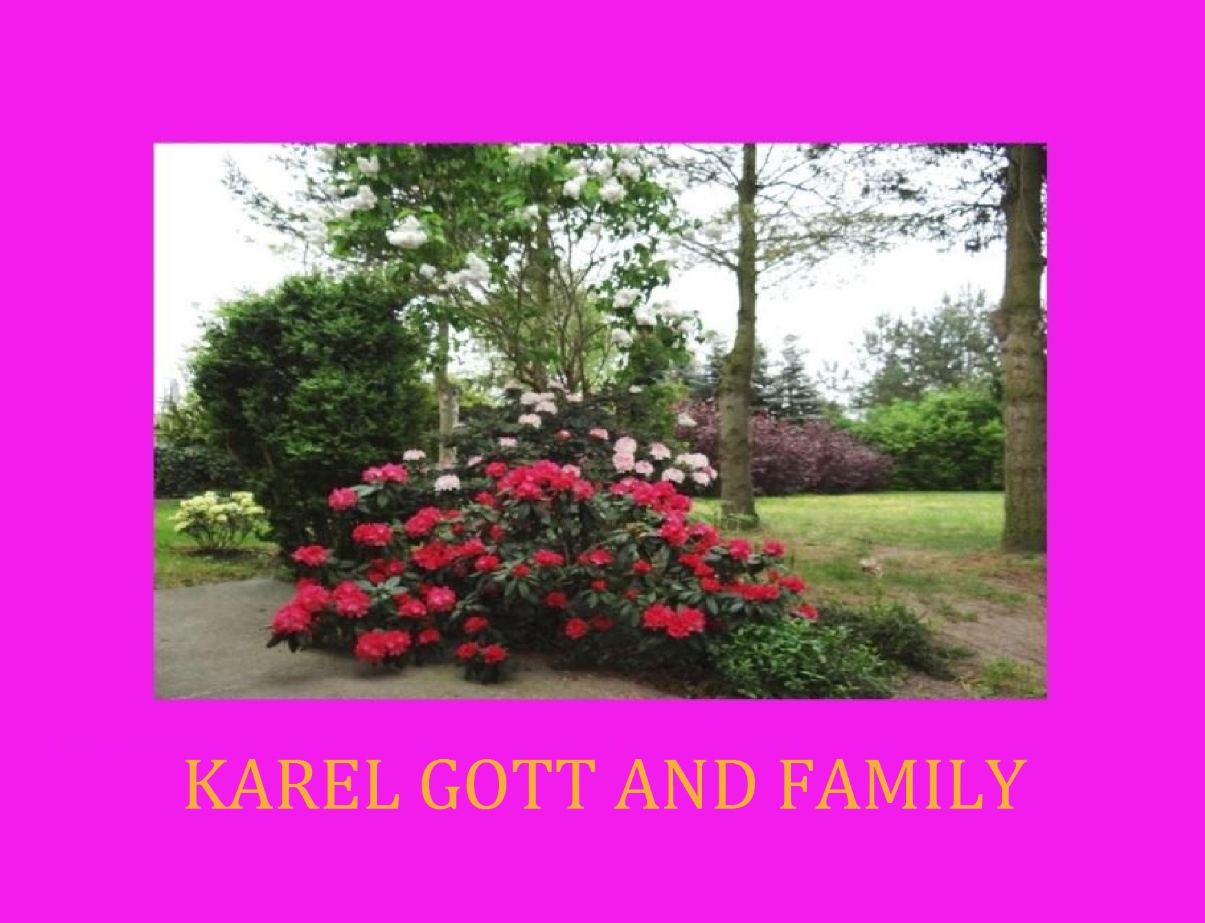 Die goldene Stimme aus Prag ist verstummt - Karel Gott starb am 1. Oktober 2019 im Alter von 80 Jahren - Karel Gott and Family 
