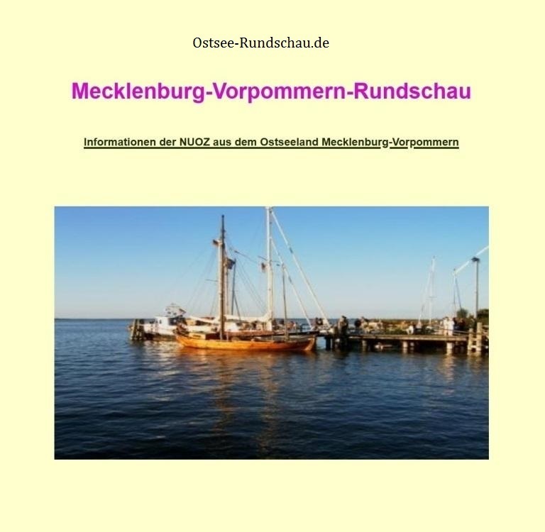Mecklenburg-Vorpommern-Rundschau.de der Neuen Unabhängigen Onlinezeitungen (NUOZ) Ostsee-Rundschau.de - Informationen der NUOZ aus dem Ostseeland  Mecklenburg-Vorpommern