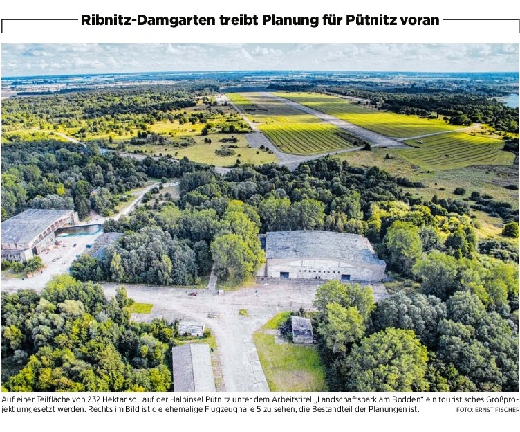 Beitrag der Ostsee-Zeitung Ribnitz-Damgarten zur Nutzung der Halbinsel Ptnitz - 29. Mai 2017 - Seite 9