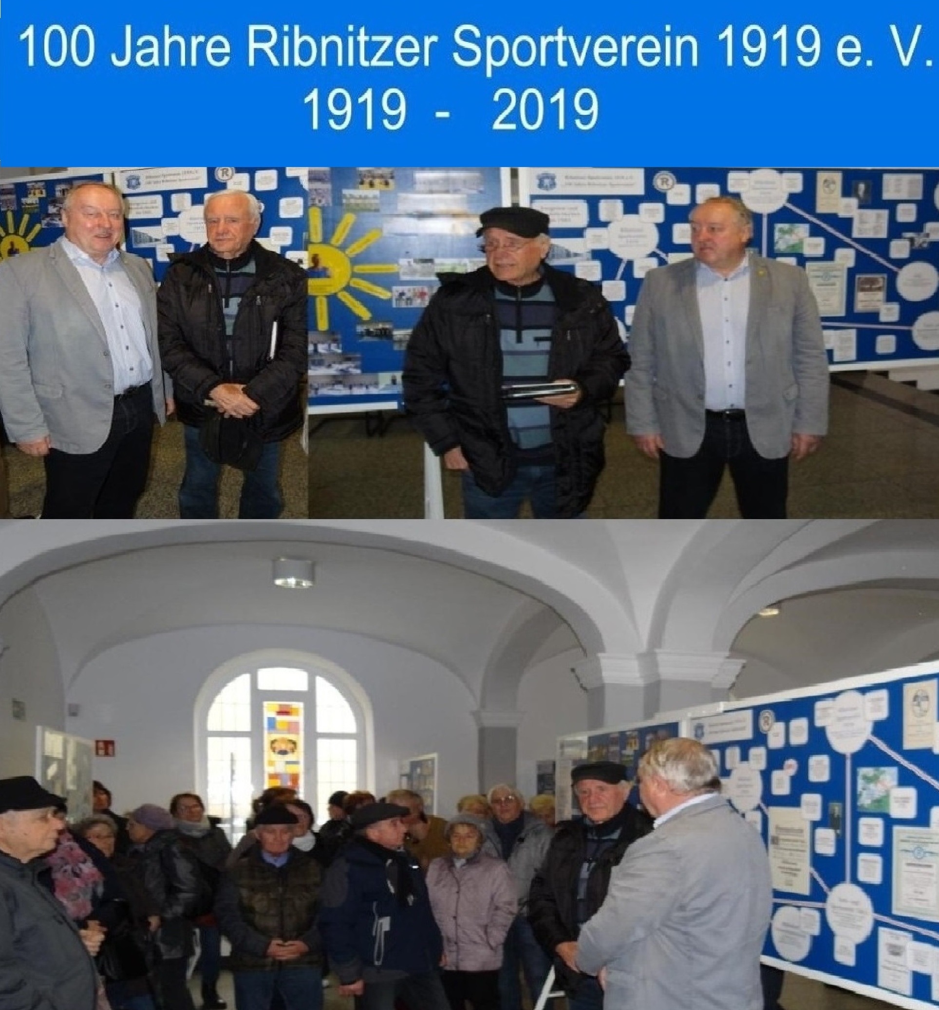 Ausstellungserffnung des Ribnitzer Sportvereins 1919 e.V. im Foyer des Ribnitzer Rathauses am 29. November 2018 zum 100-jhrigen Grndungsjubilum im kommenden Jahr! - PDF