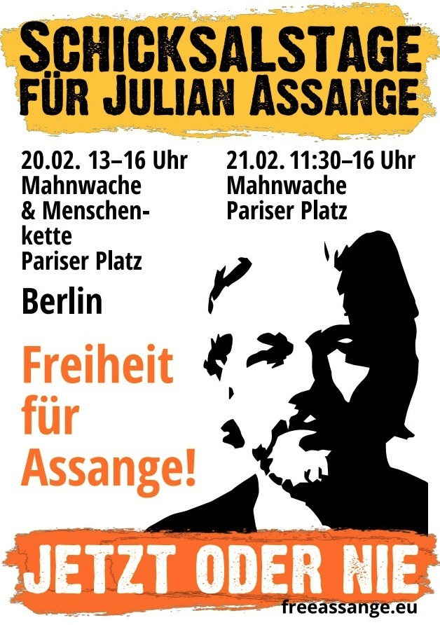 Schicksalstage fr Julian Assange - Aus dem Posteingang von Dr. Marianne Linke vom 19.02.2024