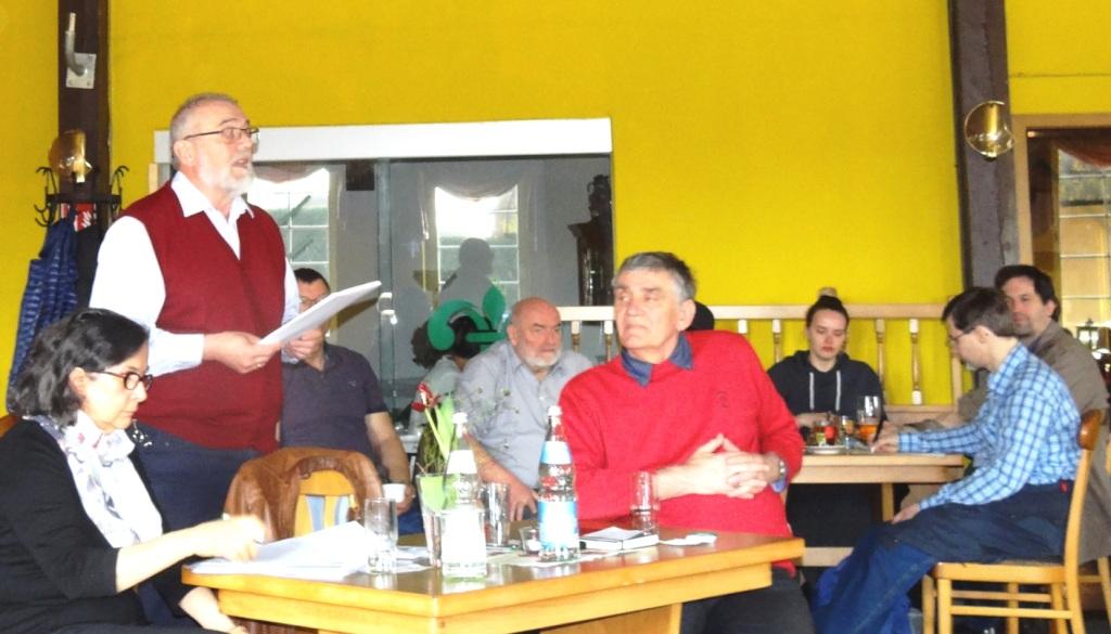Veranstaltung mit Rainer Rupp in Prohn in der Nähe der Hansestadt Stralsund, Landkreis Vorpommern-Rügen